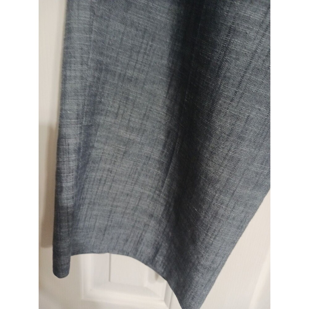 Women's Larry Levine Stretch Blue Capri Pants Size 10 - Picture 5 of 9